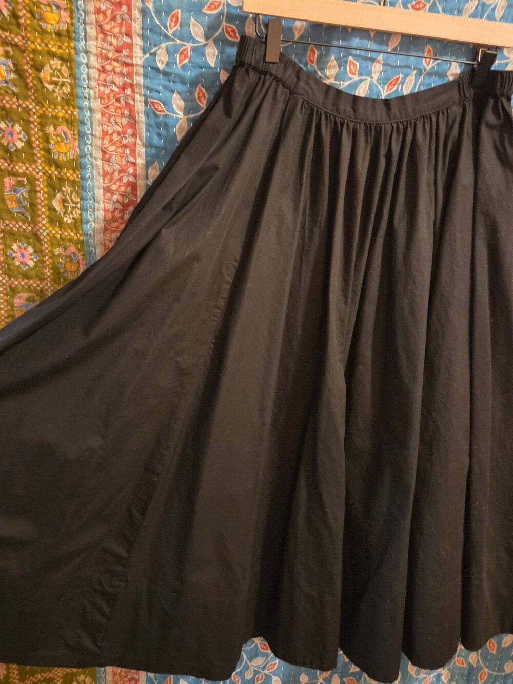 Free People sz L Lowen Midi Skirt in Black - Picture 5 of 8